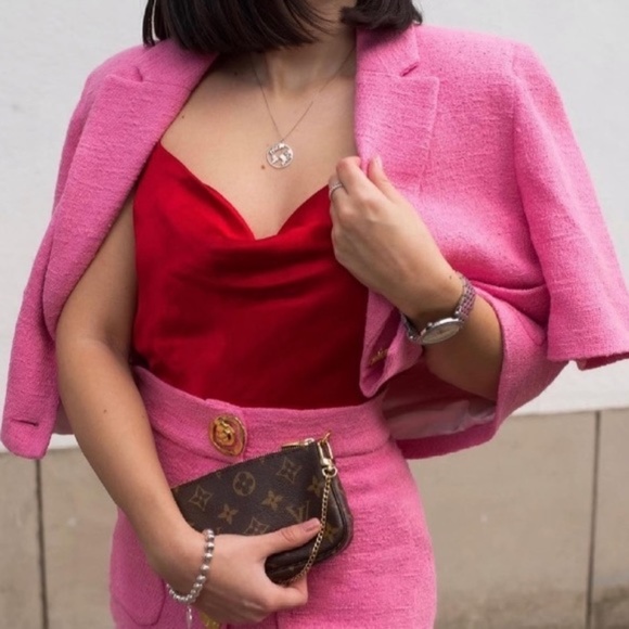 ZARA CROPPED JACKET TEXTURED WITH BUTTONS - Picture 6 of 8